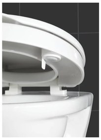 Biele WC sedadlo Wenko Secura Comfort