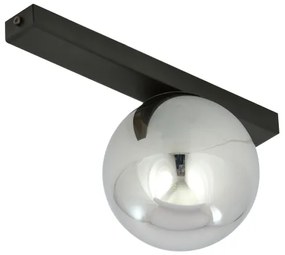 Stropné svietidlo FIT 1xE14/10W/230V čierna/šedá