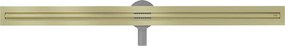 Mexen Flat 360° Slim sprchový žľab 120 cm, zlatá matná, 1A41120