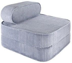 Modré menčestrové detské kresielko Flip – Wigiwama