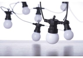 LED  Vonkajšia dekoračná reťaz 10xLED/10m IP44 biela