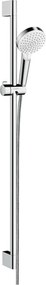 Hansgrohe Crometta, sprchová sada Vario EcoSmart 9 l/min so sprchovou tyčou 90 cm, biela/chrómová, HAN-26538400