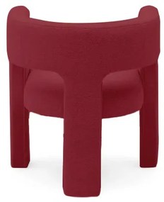 Vínové designové kreslo ALPAH B VELVET