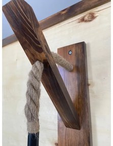 Nástenné svietidlo AHSAP 1xE27/40W/230V borovica orech