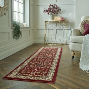 Červený behúň 66x300 cm Sherborne - Flair Rugs