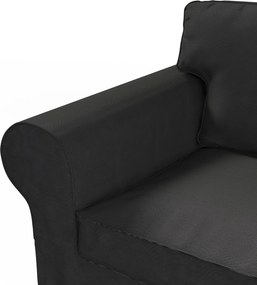 Poťah na sedačku Ektorp (nerozkladá sa, pre 2 osoby) farba produktu čierna látka zapletaná