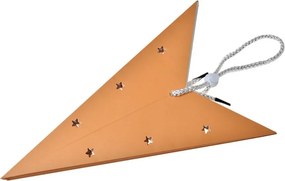 Bronzová závesná vianočná papierová hviezda L - 60*22*60 cm