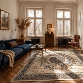 Protišmykový koberec NOVO Mandala viacfarebný