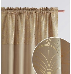 Room99 Záves na páske Belissa Vzorovaný Zlatý Farba: Ružová, Veľkosť: 140 x 280 cm