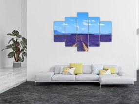 Obraz - Levanduľové pole (150x105 cm)