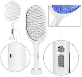LED elektrický lapač hmyzu 2v1, 800 mAh, 5V