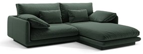Tmavozelená rohová pohovka (pravý roh) Torino – Micadoni Home