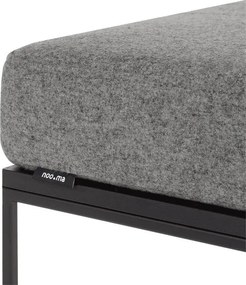 Sivá čalúnená stolička Feo – noo.ma