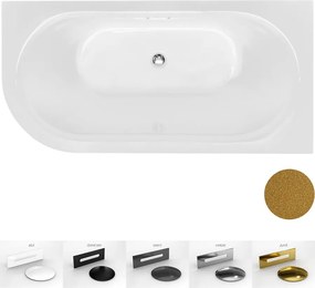 Besco Akrylátová voľne stojaca vaňa Avita A-Line Glam Z CC/SP 150x75 (160x75, 170x75), s prepadom BESCO-Typ výpuste: Alcaplast Click-Clack so štrbino…