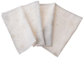 Vianočný Behúň vodeodolný Vločky mix, 33 x 140 cm