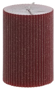 Chic Antique Trblietavá sviečka Grooves Glitter Cherry 10 cm