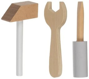 Drevená dielňa pre deti s náradím - vzdelávacia hračka 3v1