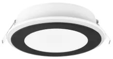 AURA 14 | Stropné okrúhle zapustené čierne LED svietidlo