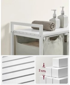 Kôš na bielizeň REX biely