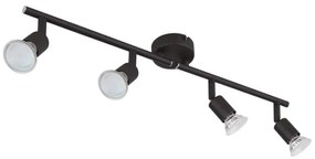 GLOBO 57382-4L - LED Bodové svietidlo OLIWA 4xGU10/3W/230V čierna