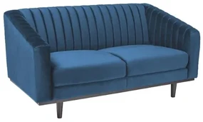 Sedacia súprava Asprey Velvet, modrá / čierna