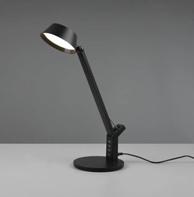 Matne čierna LED stolová lampa so stmievačom (výška 40 cm) Ava – Trio