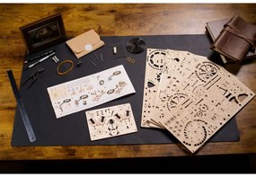 Ugears 3D drevené mechanické puzzle Hodiny motora