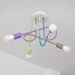 LED Prisadený luster OXFORD 4xE27/10W/230V