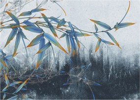 Obraz - Bambus na stene (70x50 cm)