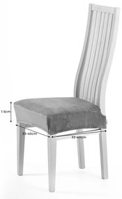 Restilo Napínací poťah na sedák na stoličku Sento tmavozelená, 40 x 40 + 5 cm