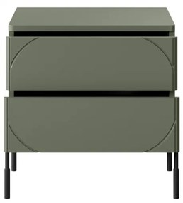 Nočný stolík Sonatia 45 cm - olivová