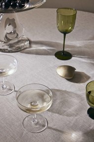 Ferm Living Poháre na šampanské Ripple 150 ml – sada 2 ks