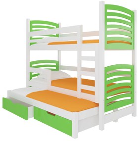 Poschodová detská posteľ 180x75 cm. Akcia -16%. Vlastná spoľahlivá doprava až k Vám domov. 1052117