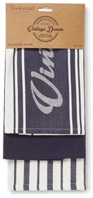 Sada 3 kuchynských utierok Cooksmart England Denim
