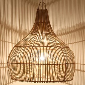 Ratanová lampa Elia stredná