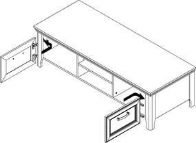 Sconto TV stolík ALEXANDRIA 131