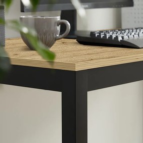 Jedálenský stôl TESSA dub artisan / čierne nohy