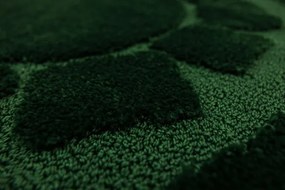 Kúpeľňový koberček Ocean fľaškovo zelený kruh