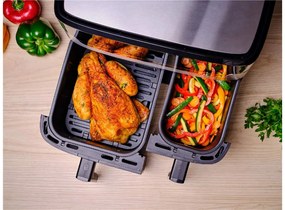 Teplovzdušná fritéza Tefal Dual Easy Fry & Grill 2v1 EY905D10 Nerezová/Čierna