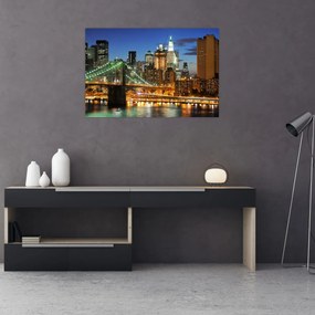 Obraz - Most s New Yorkom (90x60 cm)
