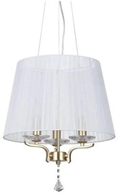 Ideal Lux - Luster na lanku PEGASO 3xE14/28W/230V pr. 40 cm zlatá