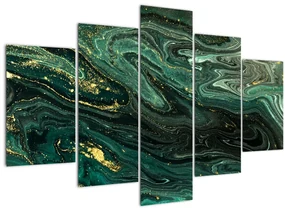 Obraz - Zelený mramor (150x105 cm)