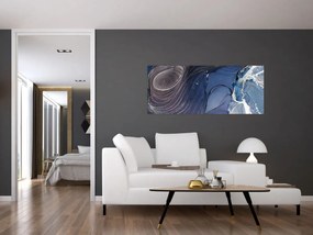 Obraz - Mramorovaný atrament (120x50 cm)