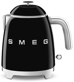 Čierna rýchlovarná kanvica z nehrdzavejúcej ocele 800 ml Retro Style – SMEG