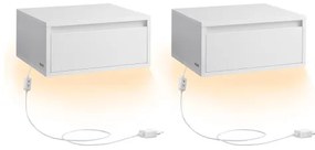 Set dvoch závesných nočných stolíkov LET854W01 (2ks)