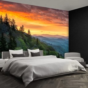 Fototapeta Vliesová Hory východ slnka 104x70 cm