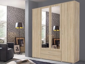 Šatníková skriňa Twin, dub sonoma