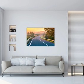 Obraz - Cesta pri východe slnka (90x60 cm)