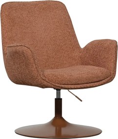 Oranžové kreslo s nastaviteľnou výškou sedadla Marten – WOOOD