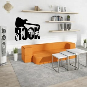 Detská molitanová rozkladacia sedacia súprava SOFTY, oranžová